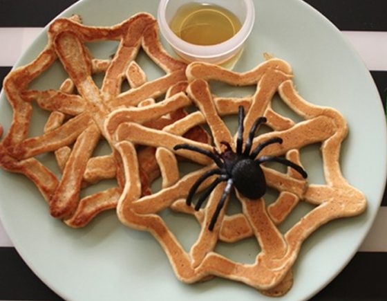 (Healthy Wholewheat Flax) Spiderweb Pancakes