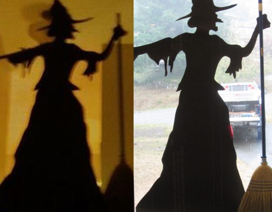 Life-Sized Witch Window Decoration