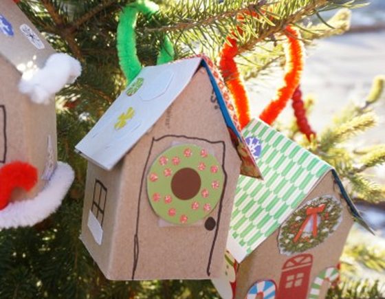 Paper House Ornament Template