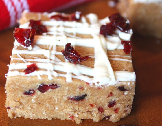 White Chocolate Cranberry Protein Bars