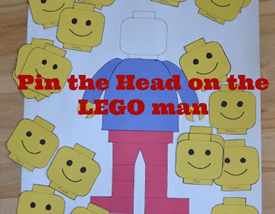 Pin the Head on the LEGO Man