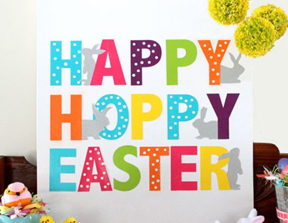Easy Happy Hoppy Easter Canvas