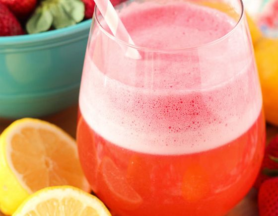 Sensational Strawberry Lemon Slush