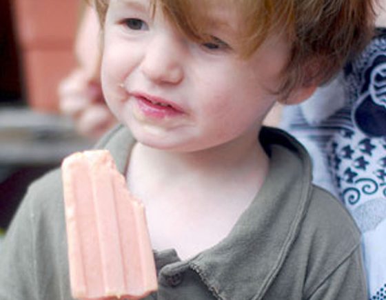 Homemade Peach-cicles