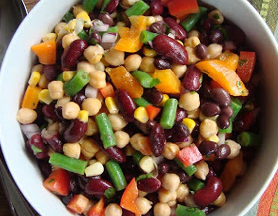 Rainbow Bean Salad