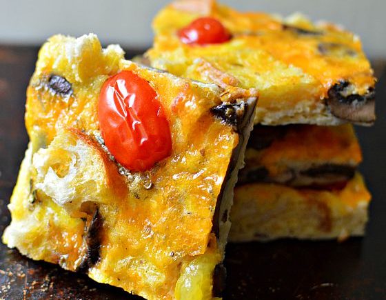 Leftover Vegetable Strata Frittata