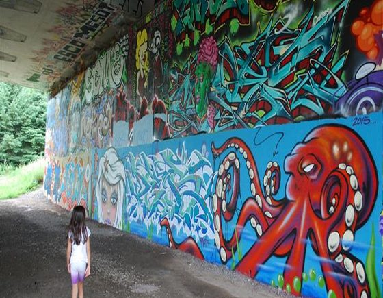 Dunbar Bridge Graffiti Wall