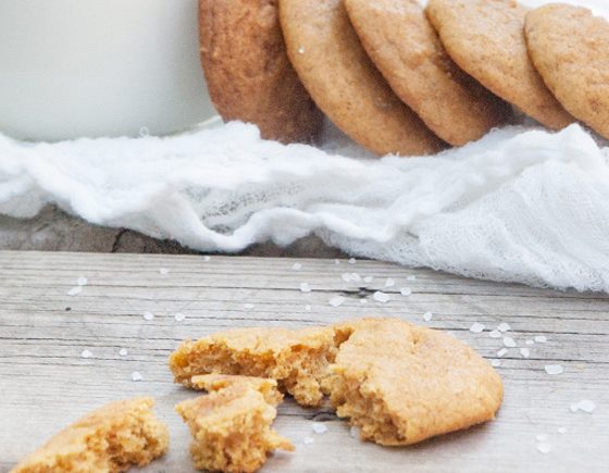 Pumpkin Caramel Swirl Cookies with Sea Salt