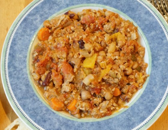 Slow Cooker Turkey Chili with Butternut Squash