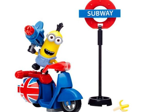 Mega Bloks Minion Movie Scooter Escape