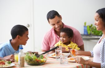 Family Eating Dinner Together