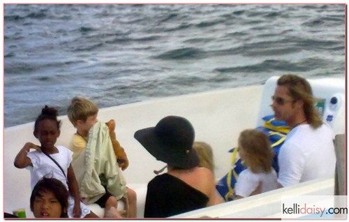 Brad & Angie Take The Family On A Boat Ride