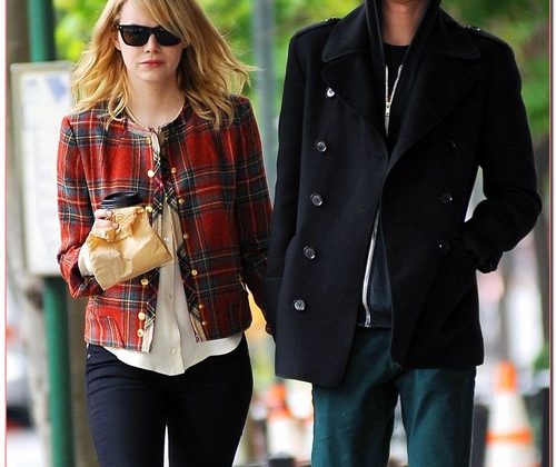 Emma Stone and Andrew Garfield in West Village
