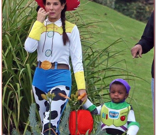 Sandra Takes Louis Trick Or Treating