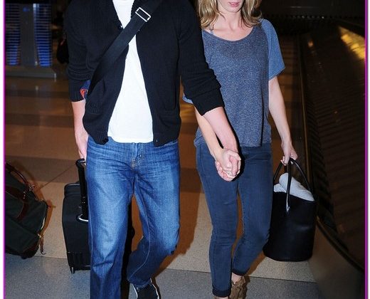 John Krasinski & Emily Blunt Arriving On A Flight In New York