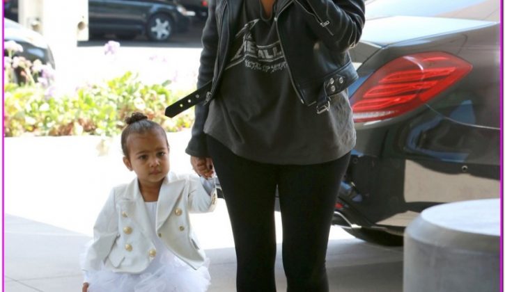 Kim & Kourtney Kardashian Take Their Daughters To The Mall