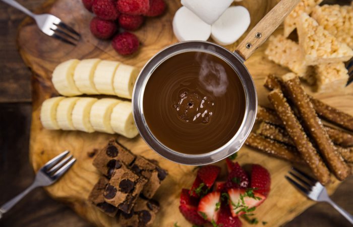 Chocolate Fondue with Sweets