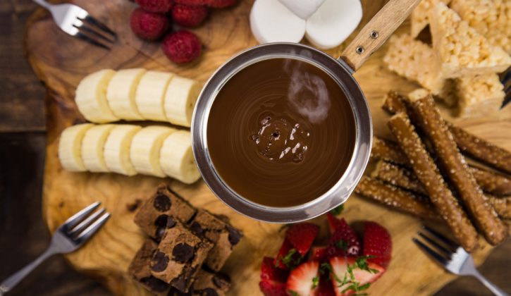 Chocolate Fondue with Sweets