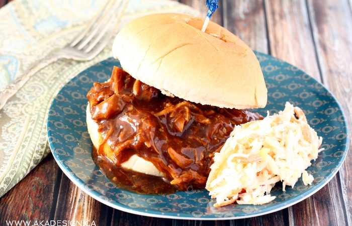 pulled-chicken-sandwich-and-coleslaw