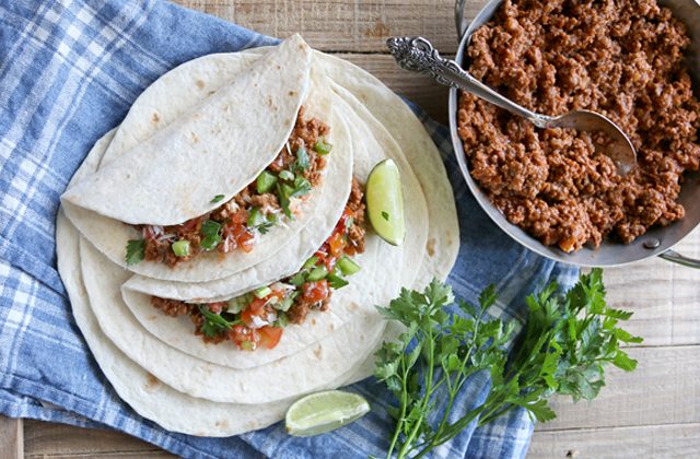 quick and easy beef tacos, easy weeknight dinner recipe