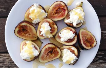 Figs-with-Ricotta-Cheese-Drizzled-in-Honey