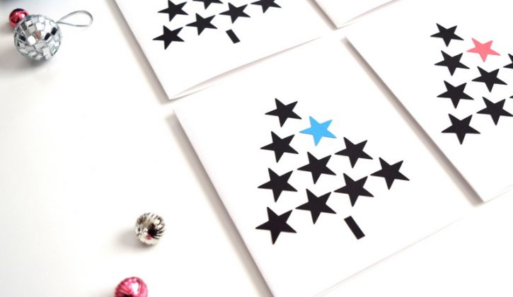 DIY-Christmas-cards-using-a-star-punch-northstory