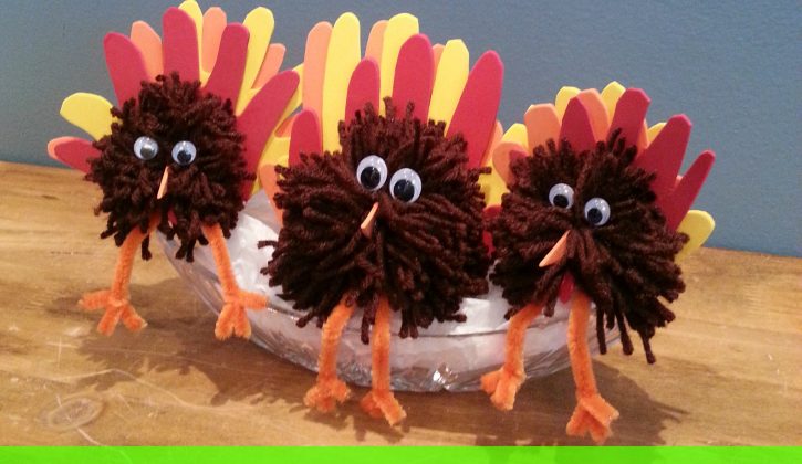 Easy-thanksgiving-craft-pom-pom-turkey-2