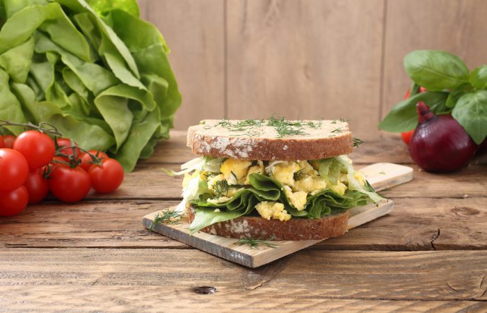 Zucchini Egg Salad Sandwich