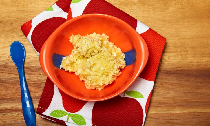 Baby Egg, Apple and Rice Cereal