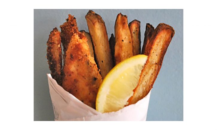 Fish & Chips in Newspaper Cones:
