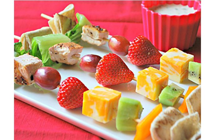 Chicken and Strawberry Kebabs