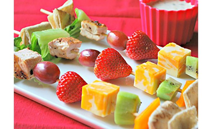 Chicken and Strawberry Kebabs