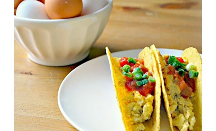 Cheese and Chili Egg Tacos