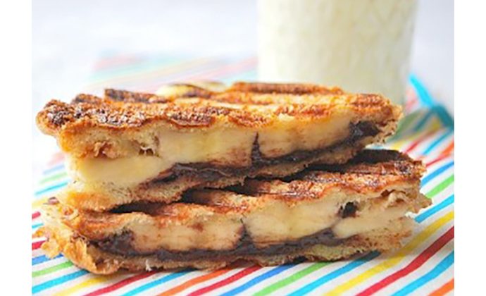 Chocolate and Banana Panini