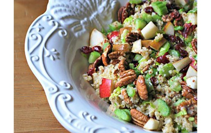 Quinoa Salad with Pears and Dried Cranberries