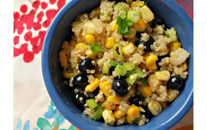 Blueberry, Corn and Quinoa Salad