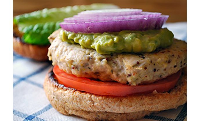 Chicken Burgers with Avocado Relish