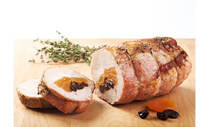 Cranberry & Goat Cheese Stuffed Pork Tenderloin