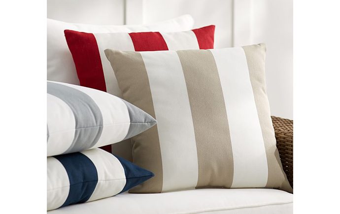 PB Classic Stripe Outdoor Pillow