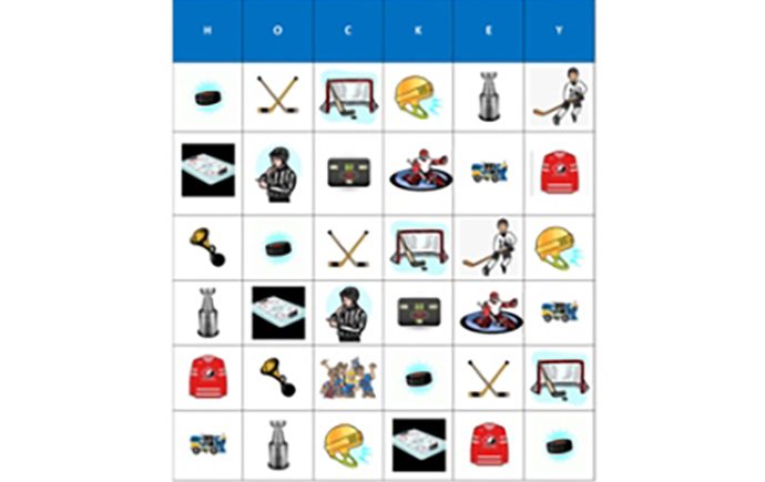 Hockey Bingo