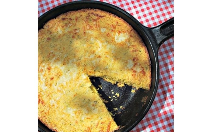 Cheddar and Dill Skillet Cornbread