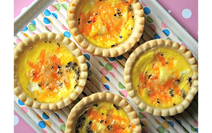 Mini Cheddar Herb Quiche