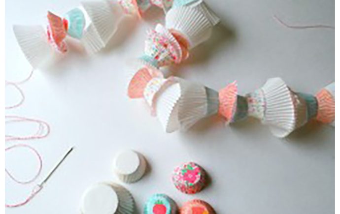 Cupcake Liner Birthday Garland