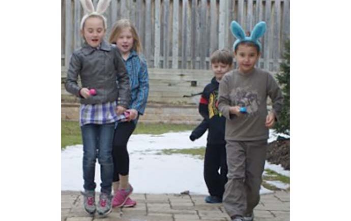 Easter Bunny Hopping Relay