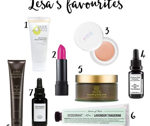 Lesah+Hannah+Favourite+Organic+Products