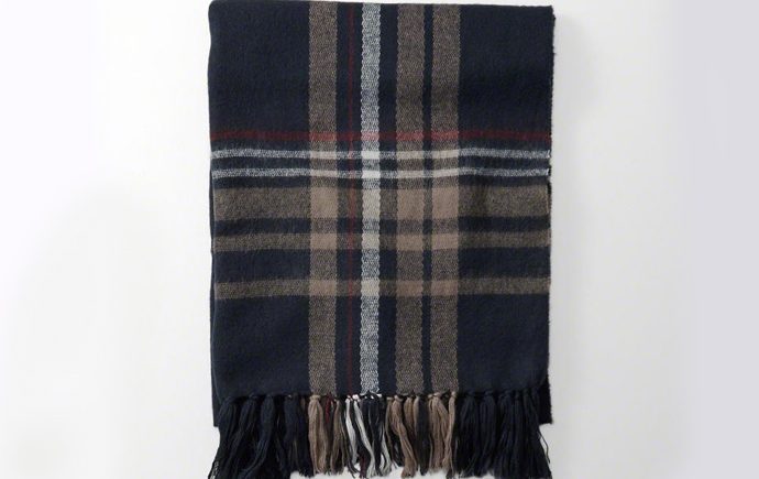 Fringe-Trim Blanket Scarf