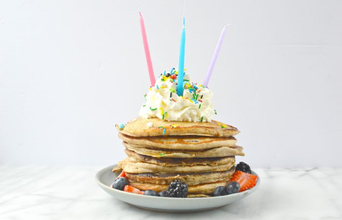 birthday breakfast pancakes