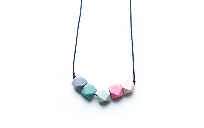 stylish teething necklace best baby gifts poppy's collection